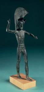 Warrior, z Umbrie, Etruscan, 5. století před naším letopočtem (bronz)